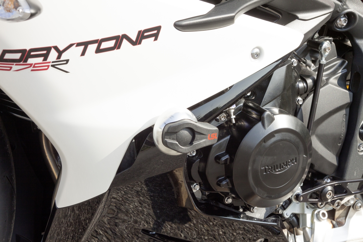 LSL Crash Pad Befestigungskit für Triumph Daytona 675R,  2013- , silber