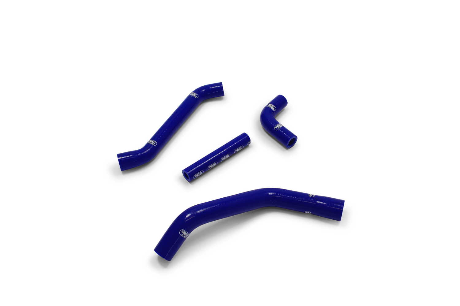 SAMCO SPORT Siliconschlauch Kit OEM Design blau für Yamaha WR450F YZ450F Elec Start Modelljahr 2018-2022
