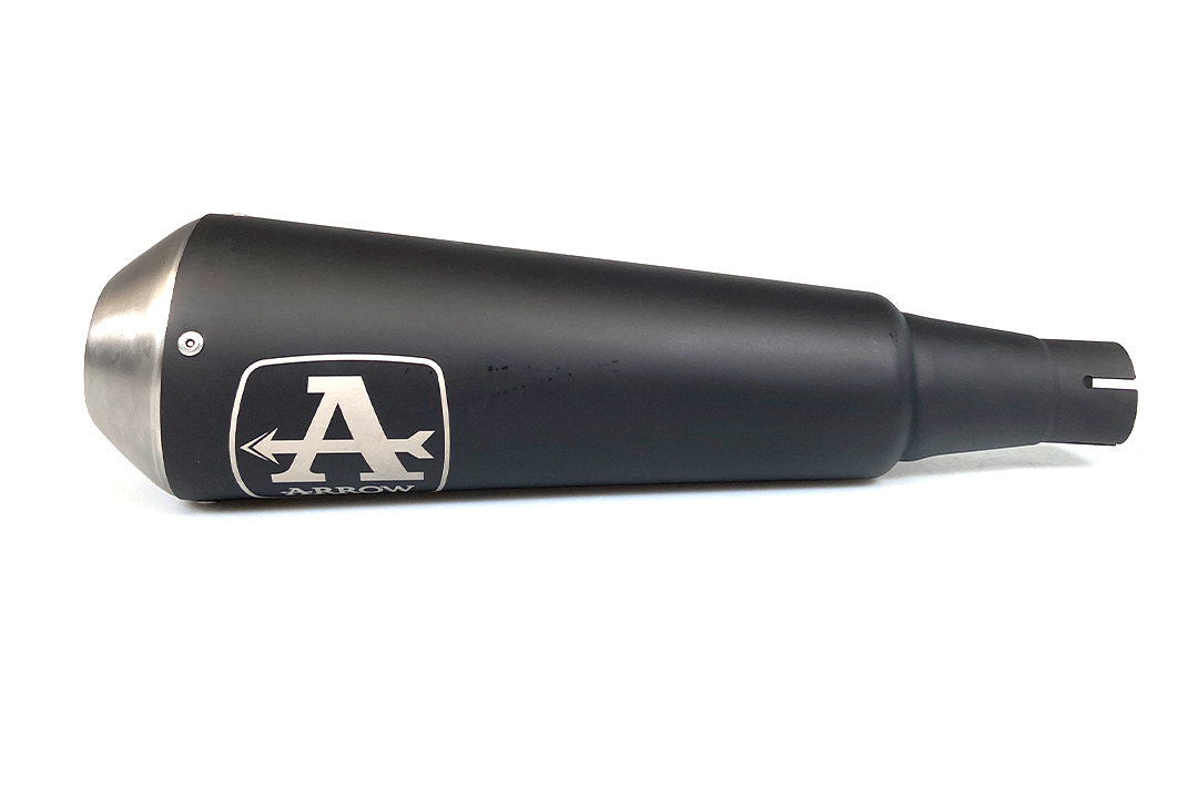 ARROW Auspuff DARK PRO-RACE Edelstahl für Brixton BX125X / Felsberg 125X Modelljahr 2019-2020
