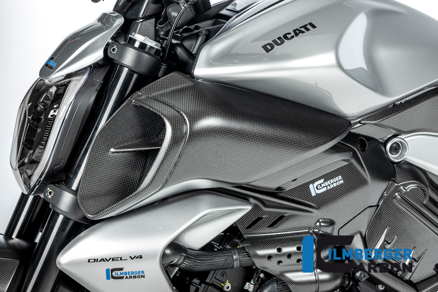 Ilmberger Carbon Luftkanaleinlassverkleidung links, matt, Ducati Diavel V4 , 2023-