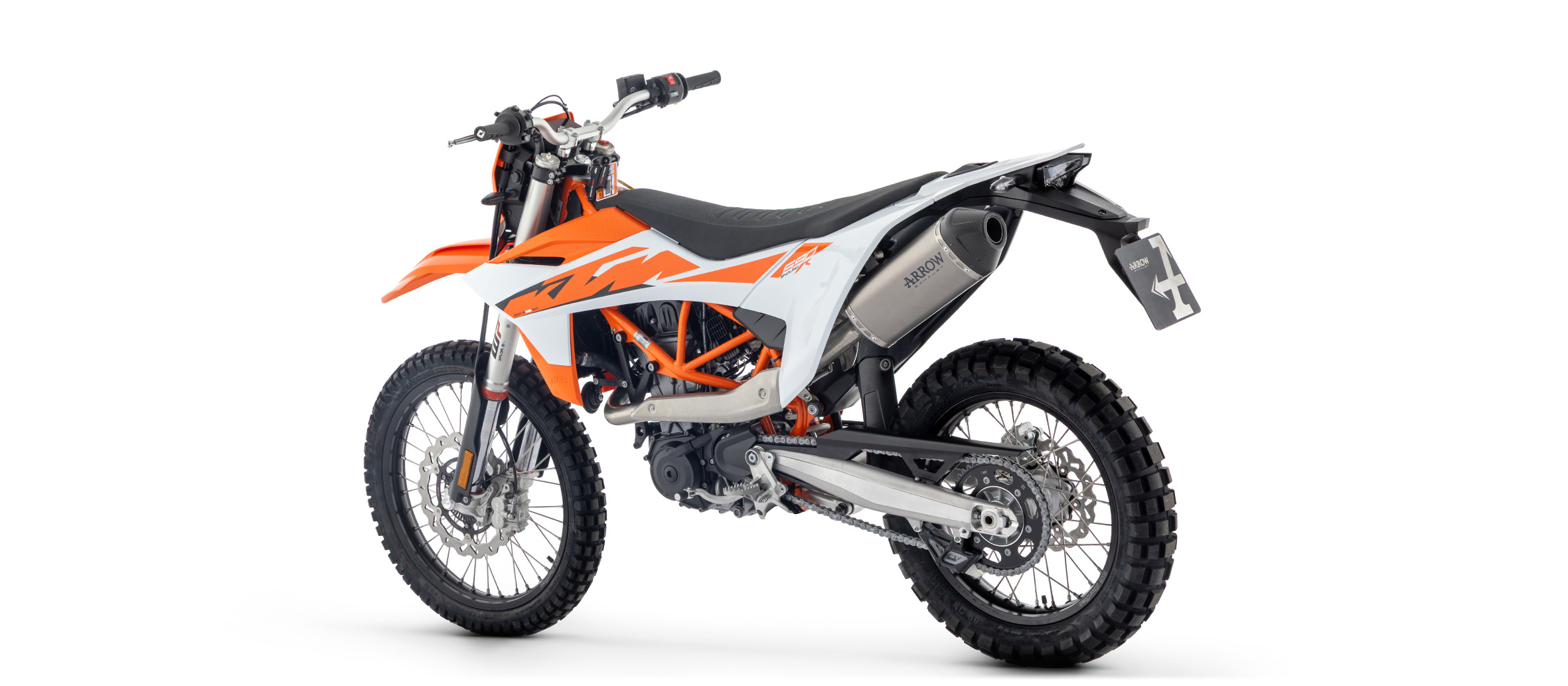 ARROW Auspuff Komplettanlage Explorer Titanium für KTM 690 Enduro R, SMC R und Husqvarna 701 Enduro, Supermoto, 2025-