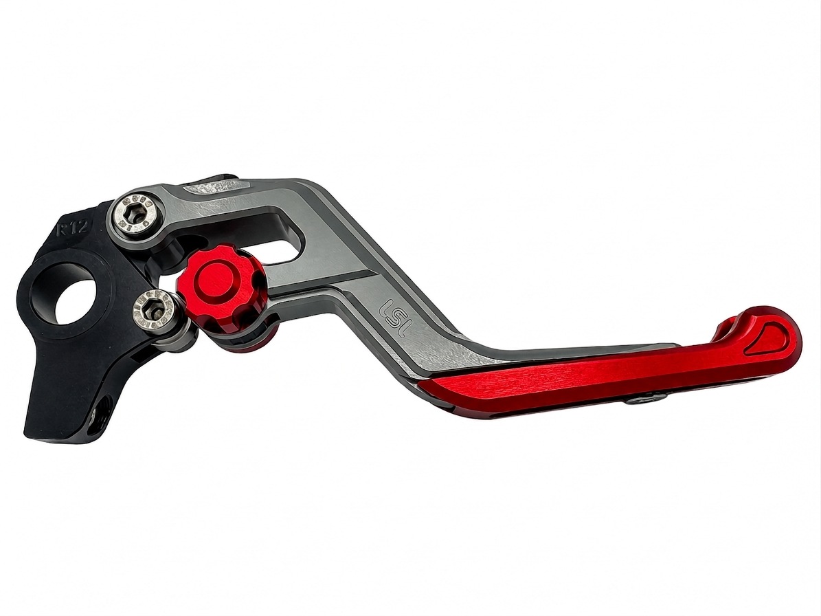 LSL ERGONIA Bremshebel R23R Silber/Rot/Rot