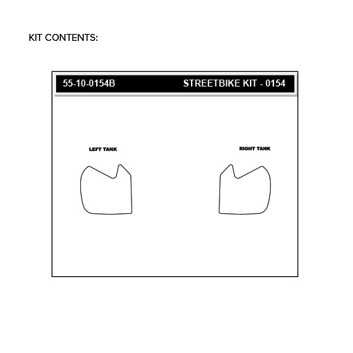 Stompgrip Traction Pads schwarz, für BMW G310R, 2016-2019
