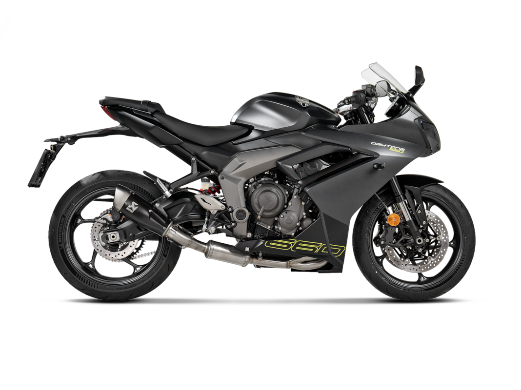 Akrapovic Racing Line (Titanium) Auspuffanlage für Triumph Daytona 660, Tiger Sport 660, 2024-2025 , Trident 660 2021-2024