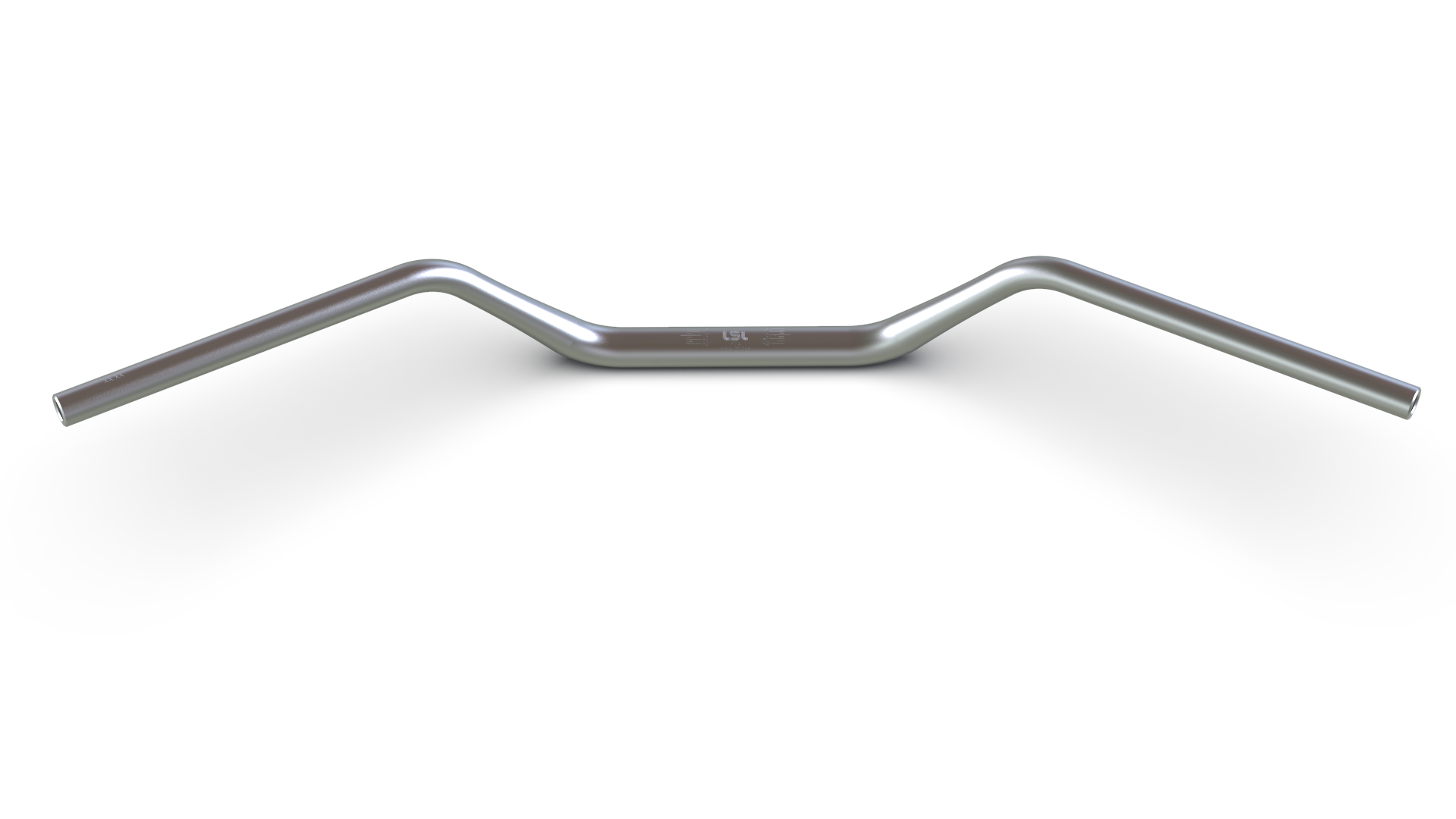 LSL X-Bar Alu-Lenker Flat Track X14, 1 1/8 Zoll, silber perlgestrahlt