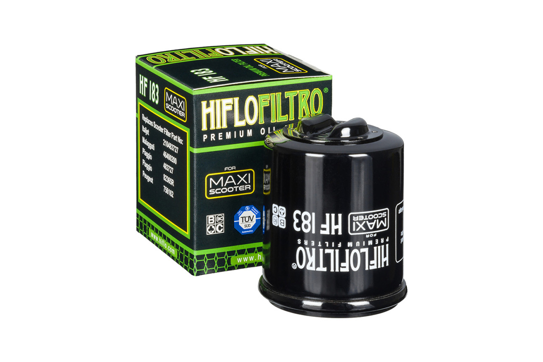 HIFLO Ölfilter HF183 für diverse Aprilia / Benelli / Derbi / Gilera / Italjet / Malaguti / Peugeot / Piaggio Modelle