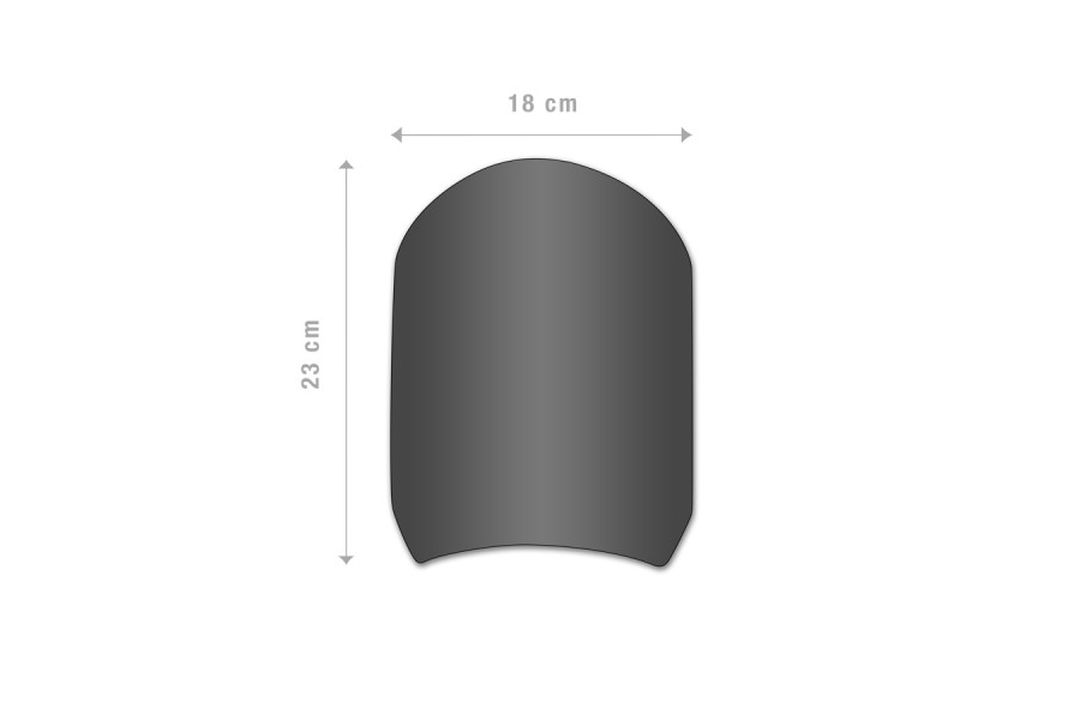 Barracuda Windschild Aerosport Aluminium silber BMW RnineT 2014-2016