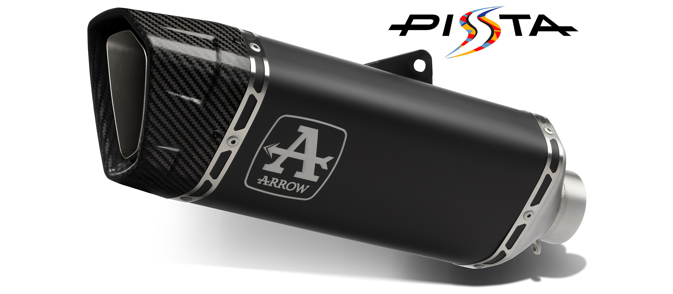 ARROW PISTA Komplettanlage Aluminium schwarz für Yamaha R7, 2026-
