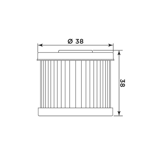 MIW Ölfilter DA16001 für Daelim VS125 / Daelim VC125/ LML Star 125 /150