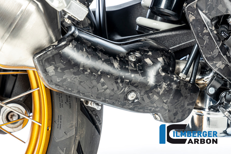 Ilmberger Carbon Auspuffhitzeschutz unten, Black Diamond Carbon, matt, BMW R1300GS 2023-