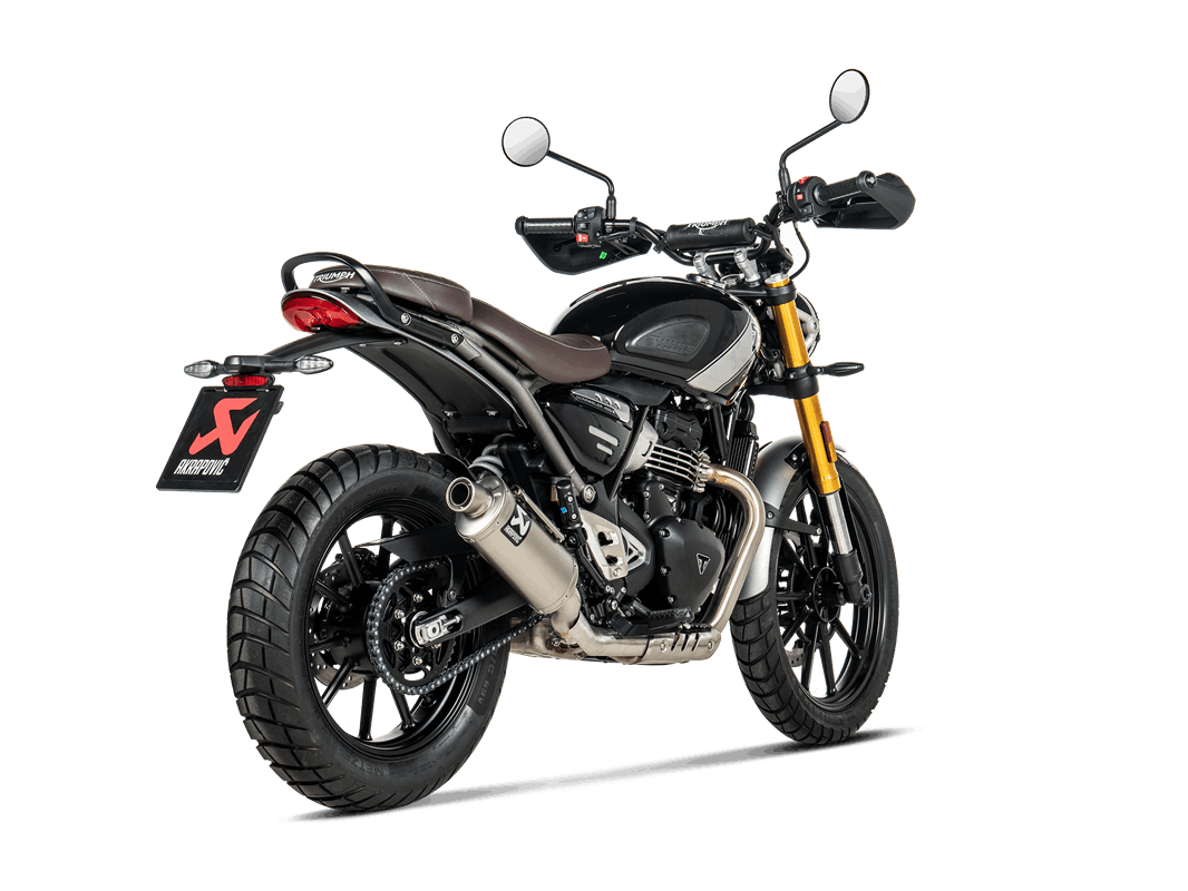 Akrapovic Slip-On Line (Titanium) Auspuff für Triumph Scrambler 400 X, 2023-2024