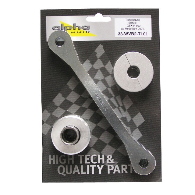 alpha Technik Tieferlegungssatz 30mm für Suzuki GSXR600; Typ WVB2; Modelljahr 2004-