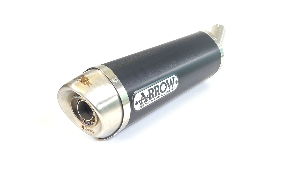 ARROW Auspuff DARK THUNDER für Suzuki SFV650 2009-2015, Aluminium schwarz 