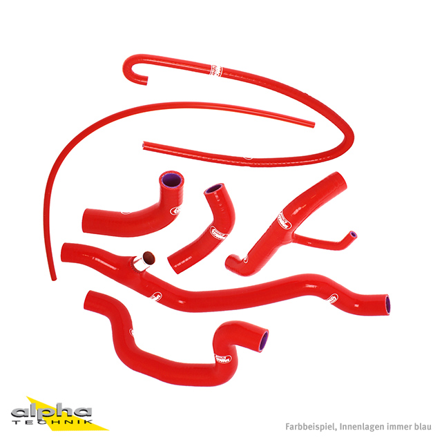 SAMCO SPORT Siliconschlauch Kit Race Thermo Bypass Kit rot für Ducati 1098 1198 Modelljahr 2009-2011