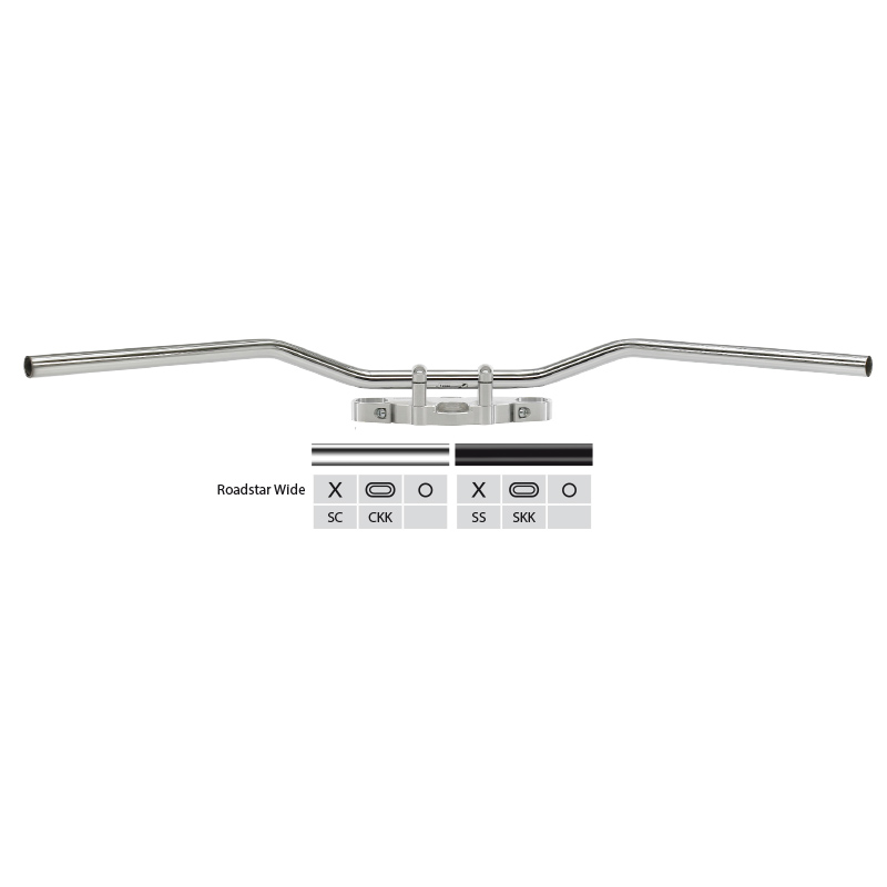 TRW Stahllenker Roadstar Wide MCL133CKK, verchromt 