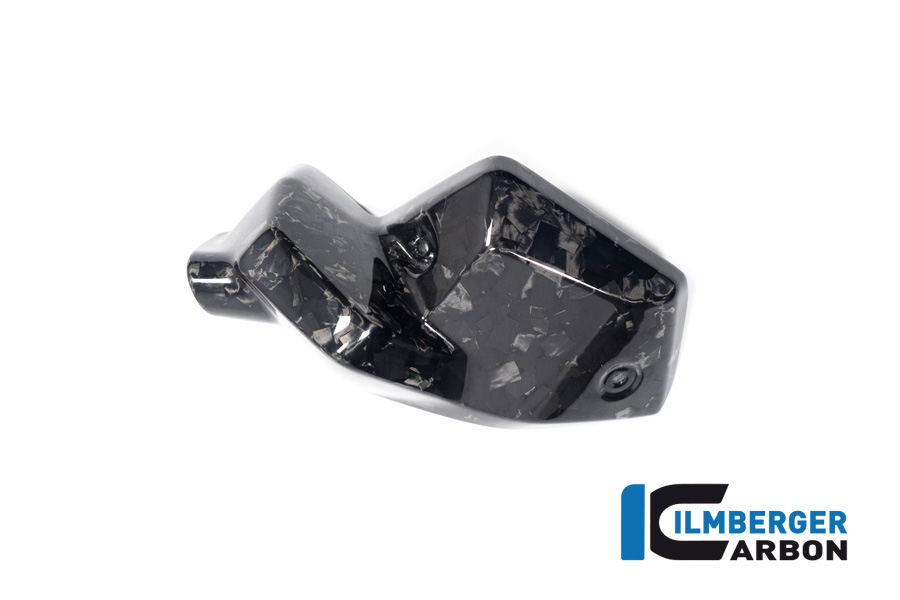 Ilmberger Carbon Einspritzdüsen Abdeckung links, Black Diamond Carbon, glänzend, BMW R1300GS 2023-