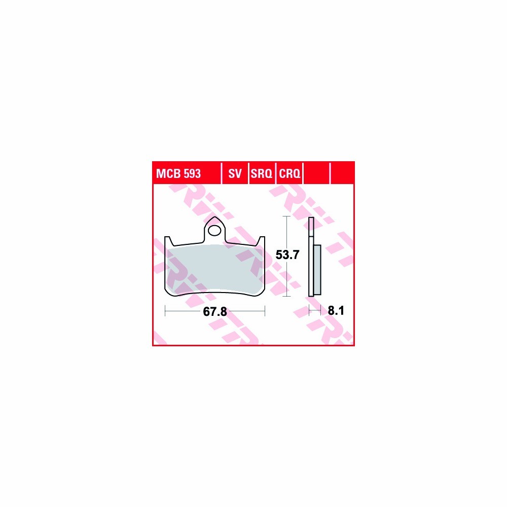 TRW Bremsbelagsatz Hyper Carbon MCB593CRQ vorne