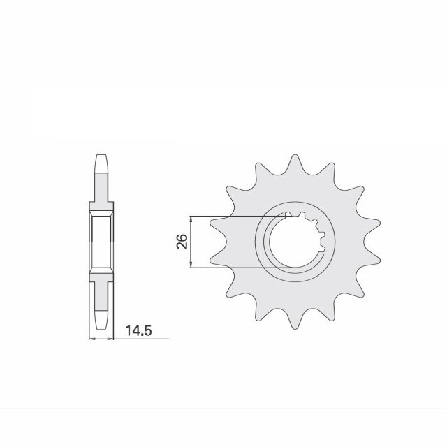 Ritzel, 15 Zähne, Teilung 525