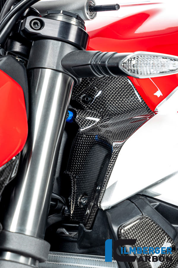 Ilmberger Carbon Windkanalabdeckung links, glänzend, Ducati Streetfighter V2,  2022-