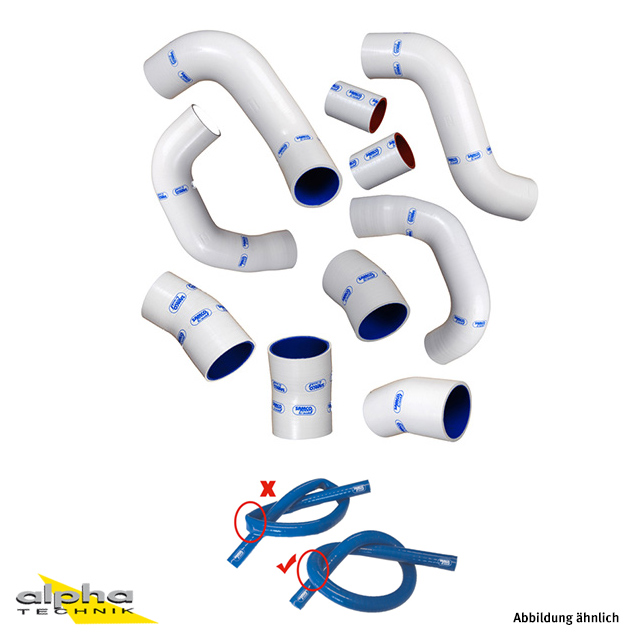 SAMCO SPORT Siliconschlauch Xtraflex weiß Innendurchmesser 11 mm