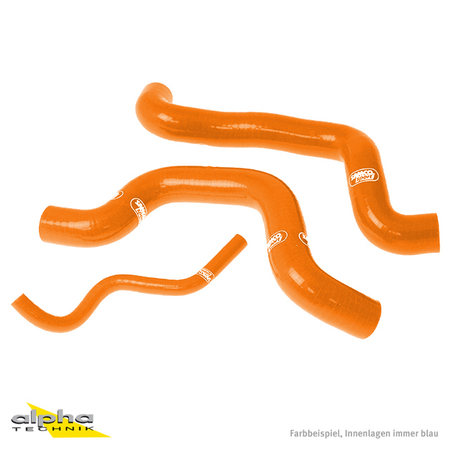 SAMCO SPORT Siliconschlauch Kit orange für Suzuki SV650 Modelljahr 2003-2014