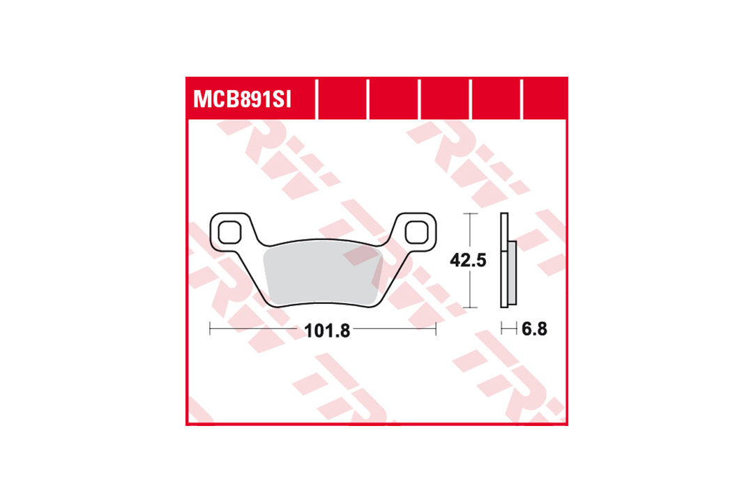 TRW Bremsbelagsatz Sinter Offroad MCB891SI
