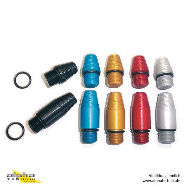 GILLES Lenkergewichte-Paar aus Aluminium +20 mm schwarz eloxiert