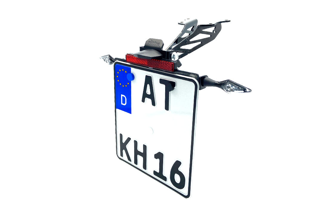 alpha Technik Kennzeichenhalter für Yamaha MT09 / Tracer 900, Typ RN29 / RN43 / RN57 Modelljahr 2015-