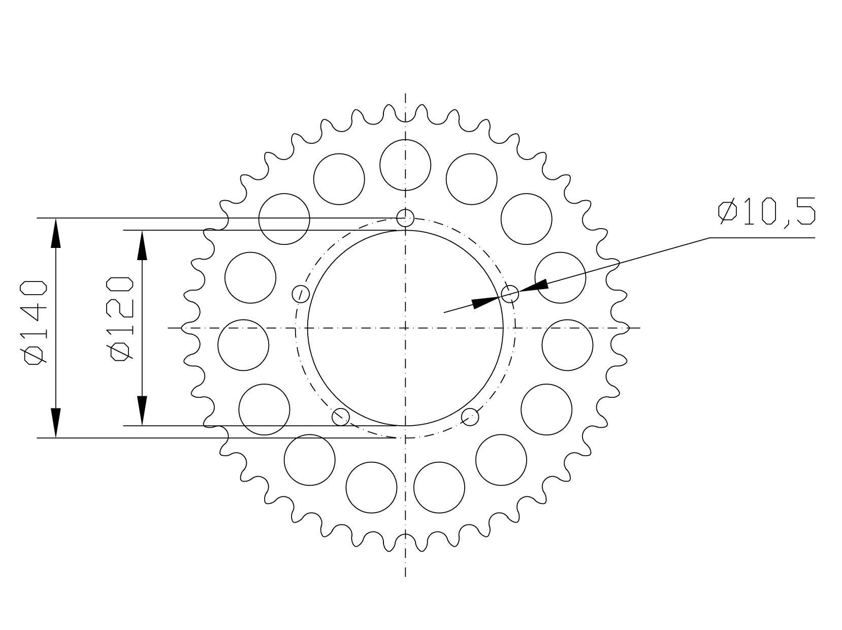 Kettenrad Aluminium, SUZ/Triumph  Z-41