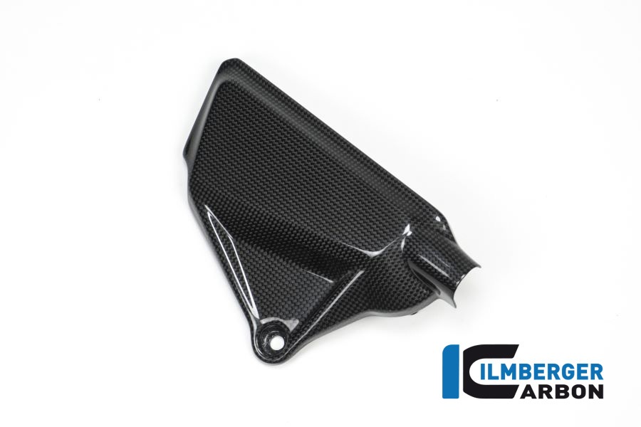 Ilmberger Carbon Abdeckung unterm Rahmen links glanz