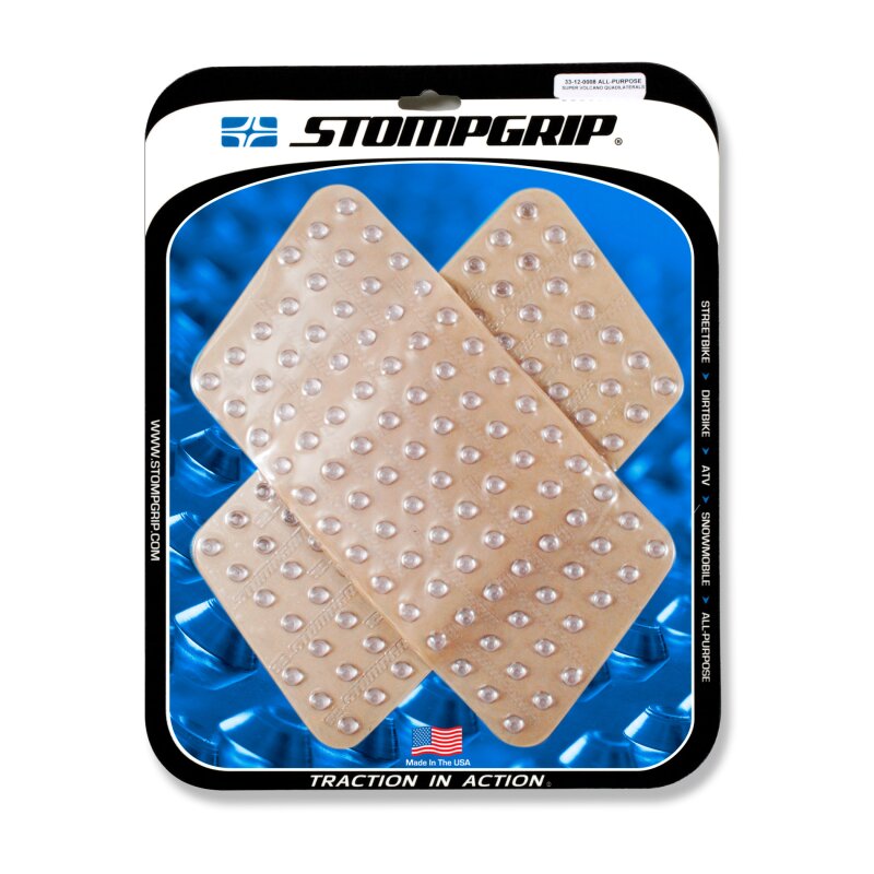 Stompgrip Universal groß klar, Super Volcano für Honda ST1300, 2002-2012, XRV750 African Twin, 2000-2003 und Yamaha XT1200Z Super Tenere (Worldcrosser), 2012-2015
