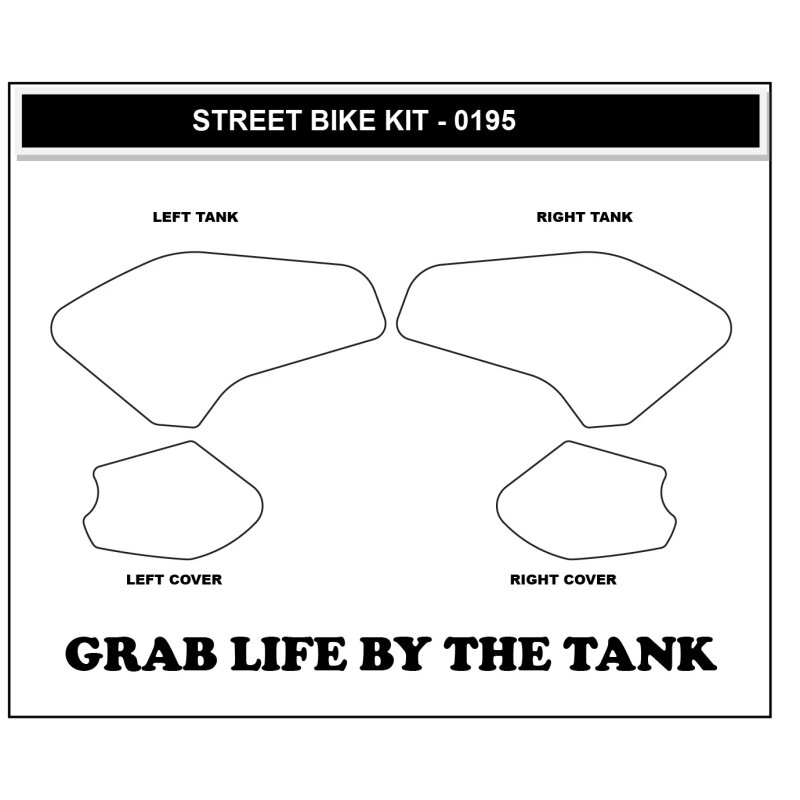 Stompgrip Tank Pad hybrid, Volcano, für Yamaha MT-07, 2022-2025