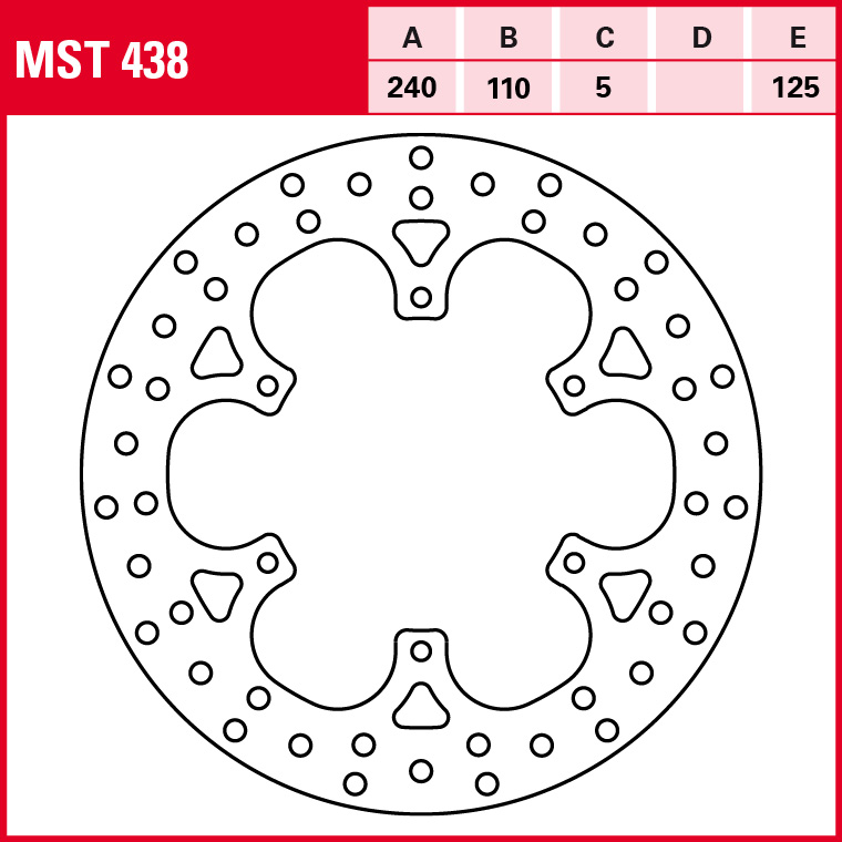 TRW Bremsscheibe Allround starr MST438