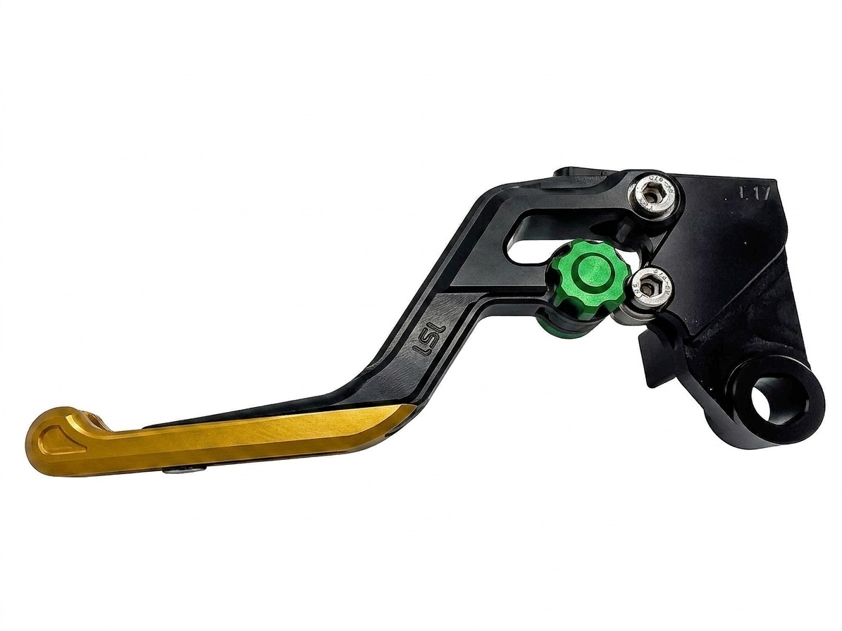 LSL ERGONIA Kupplungshebel L08 Schwarz/Grün/Gold