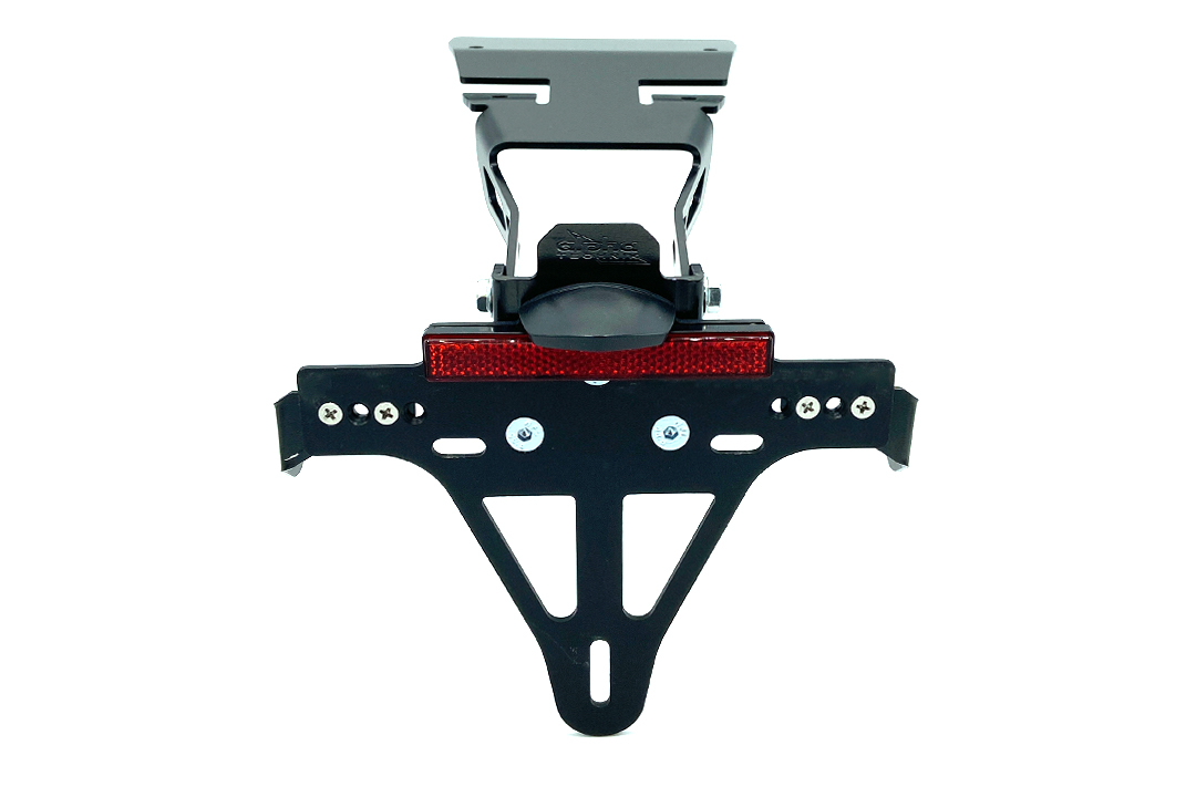 alpha Technik Kennzeichenhalter Edelstahl schwarz für Honda NC750X ab 2021-
