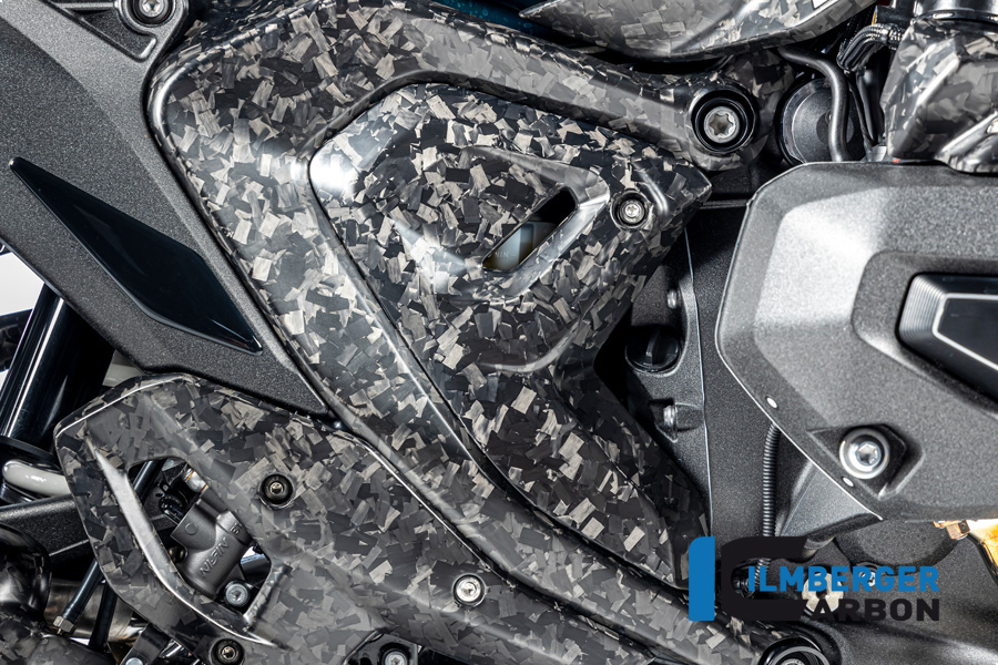 Ilmberger Carbon Rahmendreieckcover rechts, Black Diamond Carbon, matt, BMW R1300GS 2023-