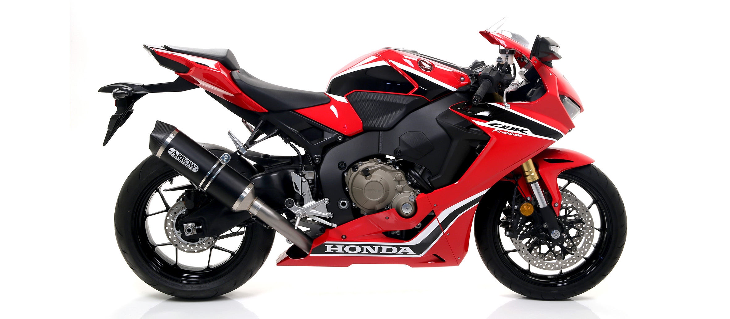 ARROW Auspuff RACE TECH für Honda CBR1000RR Fireblade 2017- aus Aluminium, schwarz