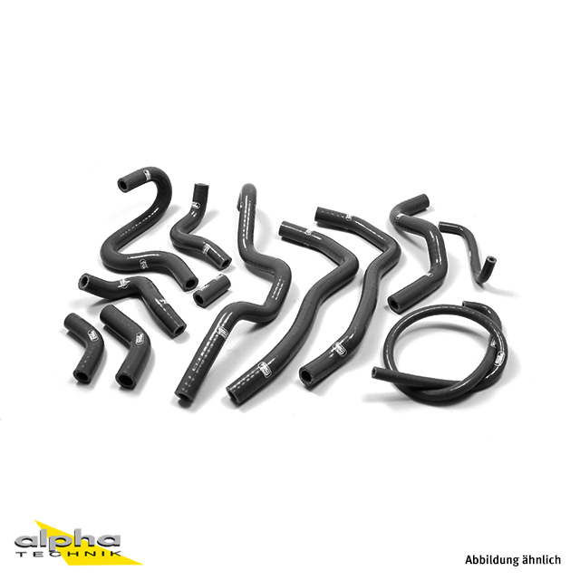 Samco Siliconschlauch Kit schwarz für Harley Davidson