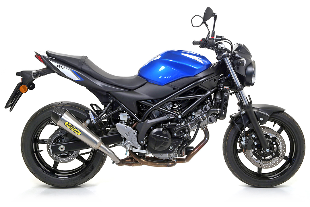 ARROW Auspuff X-KONE für Suzuki SV650 2016-, Edelstahl (Nur mit ARROW Zwischenrohr)